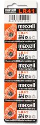 Maxell Maxell: Alkáli gombelem LR41 1.5V 10db-os bliszteses csomagolásban (132682) - innotechshop