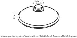 Tescoma UNICOVER Üvegfedő ø 32 cm (619032.00) - pepita