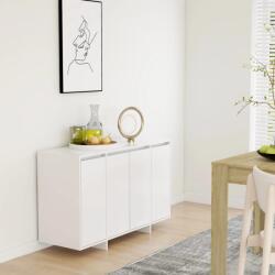vidaXL fehér forgácslap tálalószekrény 120 x 41 x 75 cm (809602)