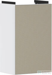 Hansgrohe XEVOLOS E 57, 5x34x24, 5 cm-es 1 ajtós, jobbos fali szekrény mosdó nélkül, matt fehér/texturált bronz 54169390 (54169390)