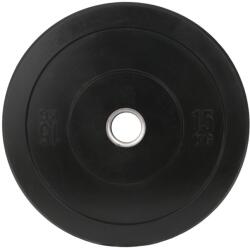 Sportmann Greutate Cauciuc Bumper Plate SPORTMANN - 15 kg / 51 mm - Negru (SM1253) - edanco