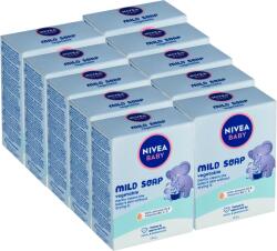 Nivea Baby Mild, sapun solid cu lapte de migdale, 10x100 gr (44574)