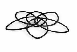 Labor PRO Set 24 elastice pentru par - NEGRE (Y274N)