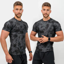NEBBIA - Férfi funkcionális póló terepmintás 340 (black) (M) - NEBBIA