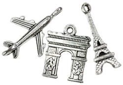 Paracord charm készlet - Travel 6 (CHR-SET-T06)