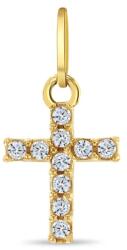 Bebe Gold Pandant din Aur 14K pentru Copii, model Cruce cu Pietre CZ