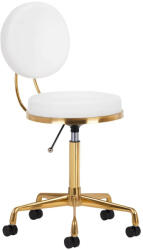 BeautyOne Scaun cosmetic cu spatar BeautyOne H5 Culoare: alb