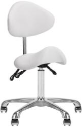 Giovanni Scaun cosmetic Saddle cu spatar Giovanni 1004 Culoare: alb