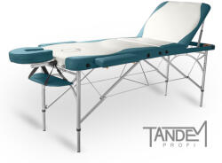 TANDEM Masa de masaj pliabila TANDEM Profi A3D Duo Culoare: alb-turcoaz