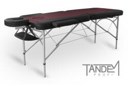 TANDEM Masa de masaj pliabila TANDEM Profi A2D Duo Culoare: visiniu-negru