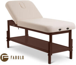 Fabulo Pat de masaj fix Fabulo SPA Lux V2 Dark Set Culoarea tapițeriei: cremă, Lățimea șezlongului: 76 cm