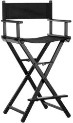 BeautyOne Scaun de machiaj pliabil Gabbiano Alu Black