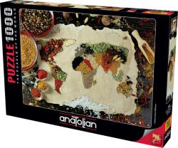 Anatolian Пъзел, Anatolian, Билкова карта на света, 1000 части (P1045)