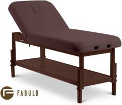 Fabulo Pat de masaj fix Fabulo SPA Lux V2 Dark Set Culoarea tapițeriei: ciocolată, Lățimea șezlongului: 81 cm
