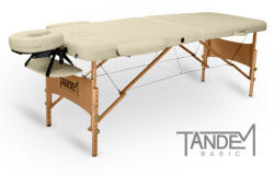 TANDEM Masa de masaj pliabila TANDEM Basic-2 Culoare: cremă
