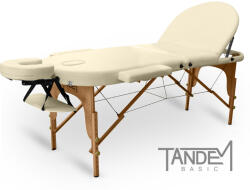 TANDEM Masa de masaj pliabila TANDEM Basic-3 Oval Culoare: cremă
