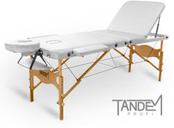 TANDEM Masa de masaj pliabila TANDEM Profi W3D Culoare: alb