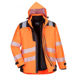 Portwest PW365 PW3 Hi-Vis 3-in-1 kabát narancs/fekete színben (PW365OBRM)