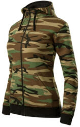 MALFINI C20 Camo Zipper női felső barna terepszín színben (C203312)