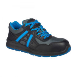 Portwest FT60 Compositelite Mersey Trainer munkavédelmi cipő fekete/kék színben S1P (FT60BKB36)