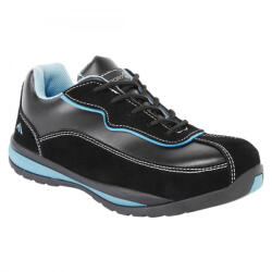 Portwest FW39 Steelite női Trainer munkavédelmi cipő fekete színben S1P HRO (FW39BKR43)