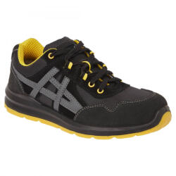 Portwest FT50 Steelite Mersey Trainer munkavédelmi cipő fekete színben S1 (FT50BKR46)