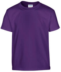 Gildan GIB5000 rövid ujjú pamut gyerek póló - purple szín (giB5000pu-l) - ankit