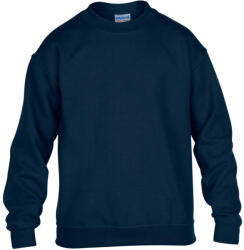 Gildan GIB18000 kevertszálú gyerek pulóver - navy szín (giB18000nv-s)