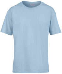 Gildan GIB64000 rövid ujjú pamut gyerek póló - light blue szín (giB64000lb-s) - ankit