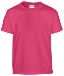 Gildan GIB5000 rövid ujjú pamut gyerek póló - heliconia szín (giB5000he-xl) - ankit