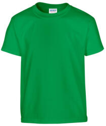 Gildan GIB5000 rövid ujjú pamut gyerek póló - irish green szín (giB5000ig-xs) - ankit