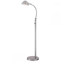 Quoizel Lampadar Thompson, 7W LED, H 125 cm, nichel (QZ-THOMPSON-FLBN)