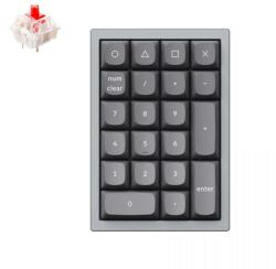 Keychron Q0 Mechanical Swappable RGB USB Gateron G Pro Red Numeric Keyboard Grey (Q0-D1)