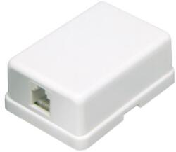 USE TS 1M/WH Tel. aljzat, 1x6P4C, fehér