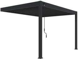 ROJAPLAST intro plus bioklimatikus pergola falhoz 4X3 M - szürke, RAL 7016