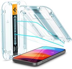 Spigen iPhone 15 Plus Screen Protector EZ FIT GLAS. tR Transparency (2 Pack) (AGL06883)