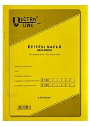 Vectraline Nyomtatvány építési napló VECTRALINE A/4 25x3 álló pótlapokkal (BÉTI820/V) - irodaszer
