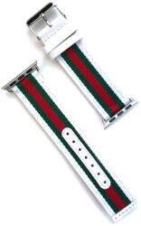 Cellect Apple watch 38 mm fehér-kék-piros szövet óraszíj (CEL-STRAP-RAINBOW4)