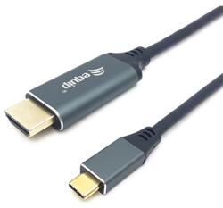 Equip 133416 video átalakító kábel 2 M USB C-típus HDMI A-típus (Standard) Szürke, Fekete (133416)