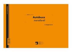 Pátria Nyomtatvány Autóbusz menetlevél 100 lapos tömb A/4 fekvő (d.gepj.41) - irodaszer