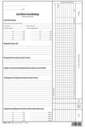 Pátria Nyomtatvány Javítási munkalap 100 lapos tömb A/4 álló (d.mg.7-012)