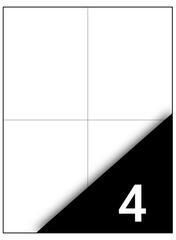 Fortuna Etikett FORTUNA 105x148mm univerzális 400 címke/doboz 100 ív/doboz (01.01298) - irodaszer