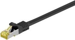 Goobay RJ-45 CAT7 3m hálózati kábel Fekete S/FTP (S-STP) (91617)