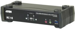 ATEN CS1922M 2-Port USB3.0 4K DisplayPort fekete KVMP switch beépített MST hubbal (CS1922M-AT-G)