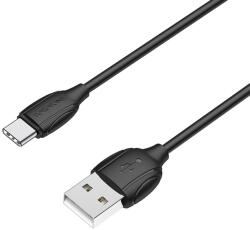 BOROFONE BX19 USB A apa- USB Type-C apa, 1 m Fekete adatszinkron kábel (BX19-TYPE C)