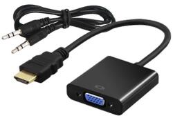 SAVIO CL-23/B video átalakító kábel 0, 5 M VGA (D-Sub) HDMI A-típus (Standard) Fekete (SAVIO CL-23B)