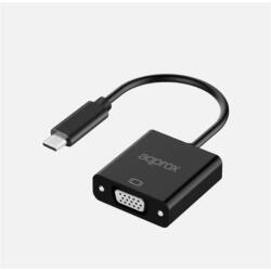 Approx APPC50 video átalakító kábel 0, 13 M USB C-típus VGA Fekete (APPC50)