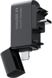 Insta360 X4 Quick Reader kártyaolvasó USB-Type C/Lightning Fekete (CINSBBMB)