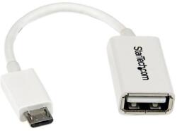 StarTech StarTech. com UUSBOTGW USB kábel USB 2.0 0, 127 M Micro-USB B USB A Fehér (UUSBOTGW)