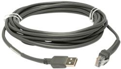 Zebra USB Cable: Series A USB kábel 4, 5 M USB A Szürke (CBA-U10-S15ZAR)